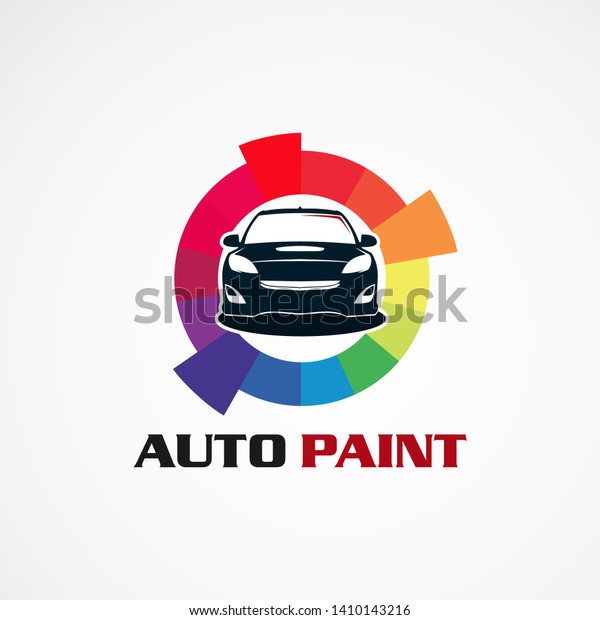 auto paint car service logo vector, icon,
element, and template for
company