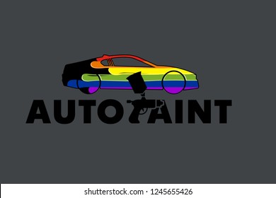 Auto Paint Logo Template Design Vector eps 10