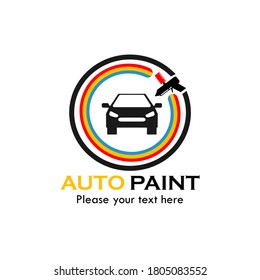 Auto paint logo template illustration. suitable for company, automobile, industry etc