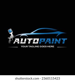 Auto paint logo vector illustration, Perfect logo for business related to automotive industry