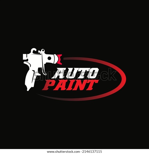Auto paint\
service logo design graphic\
template
