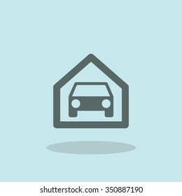 Auto parking pictogram