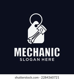 Auto parts discount logo, mechanic logo, spare parts combination logo, auto parts logo.