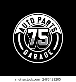 AUTO PARTS GARAGE VECTOR LOGO 75