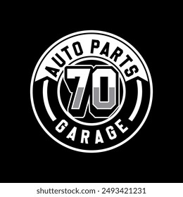 AUTO PARTS GARAGE VECTOR LOGO 70