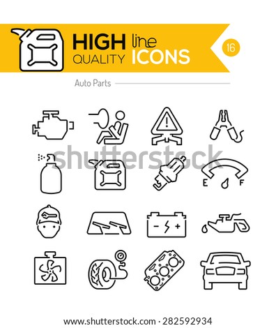 Auto Parts line Icon