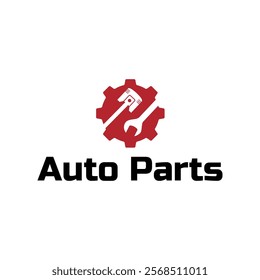 Auto parts logo design. Automotive parts, automobile repairing car, vector design and illustration