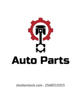 Auto parts logo design. Automotive parts, automobile repairing car, vector design and illustration