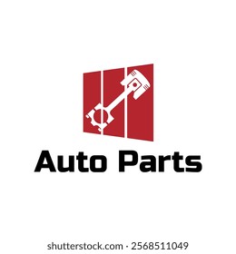 Auto parts logo design. Automotive parts, automobile repairing car, vector design and illustration