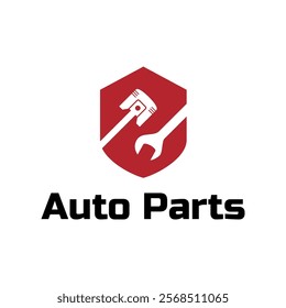 Auto parts logo design. Automotive parts, automobile repairing car, vector design and illustration