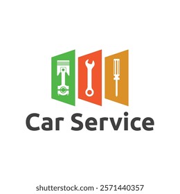 Auto parts logo design. Automotive parts, automobile repairing car, vector design and illustration