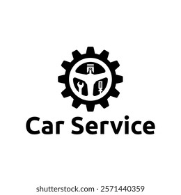 Auto parts logo design. Automotive parts, automobile repairing car, vector design and illustration