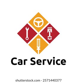 Auto parts logo design. Automotive parts, automobile repairing car, vector design and illustration