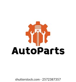 Auto parts logo design. Automotive parts, automobile repairing car, vector design and illustration