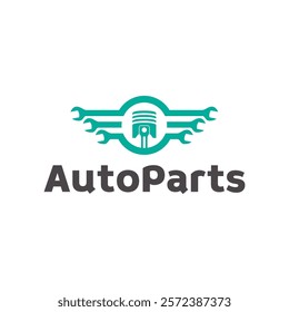 Auto parts logo design. Automotive parts, automobile repairing car, vector design and illustration