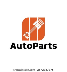 Auto parts logo design. Automotive parts, automobile repairing car, vector design and illustration