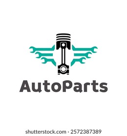 Auto parts logo design. Automotive parts, automobile repairing car, vector design and illustration