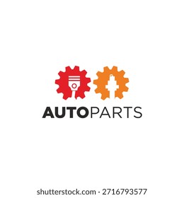 Auto Parts Logo Modern Simple Tech