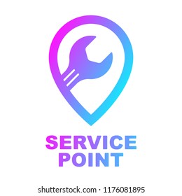 Auto, Pin, Car Point, Map point, Automotive Logo Design Template