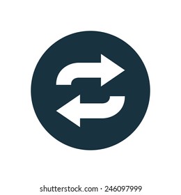 auto play icon on white background 