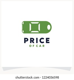 Auto Price Logo, Price of CarLogo Design Template