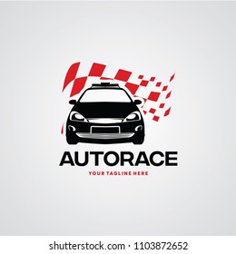 Auto Race Logo Design Template