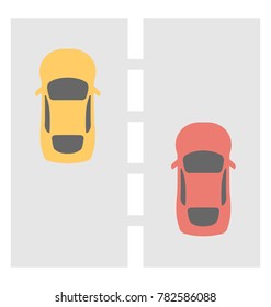 Auto Race Vector Icon