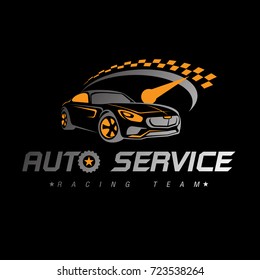 Auto racing logo,Car logo, Vector Logo Template.