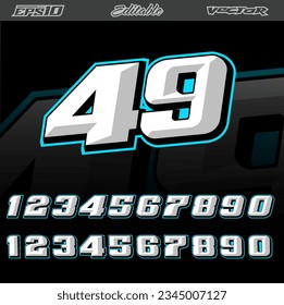 Diseño vectorial de efecto de número de ramificación automática