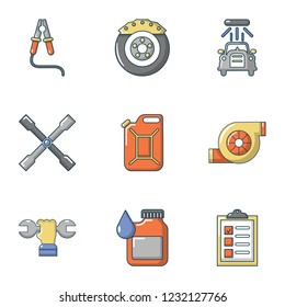 Auto refresh icons set. Flat set of 9 auto refresh vector icons for web isolated on white background