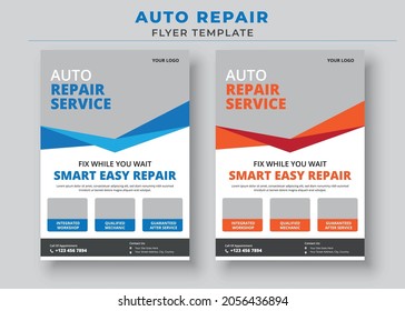 Auto Repair Flyer Template, Automobile Service Flyer