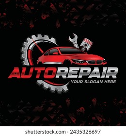 Auto repair and garage logo template. Perfect logo for the automotive and repair industries.