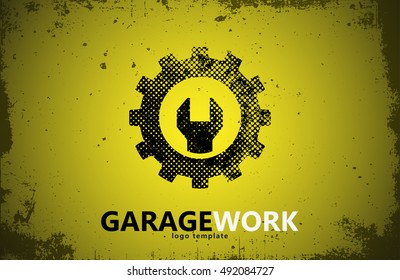 Auto Repair. Garage Work Logo. Auto Service