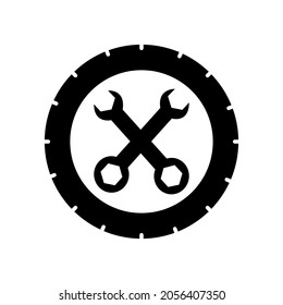 Auto repair icon vector. Car repair illustration sign. workshop symbol or logo.