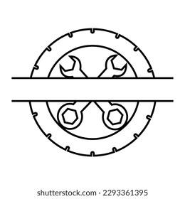 Auto repair icon vector. Car repair illustration sign. workshop symbol or logo.