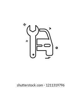 auto repair icon vector design