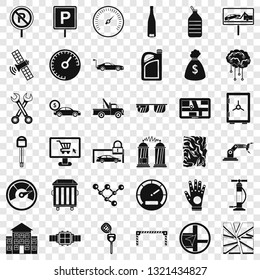 Auto repair icons set. Simple style of 36 auto repair vector icons for web for any design