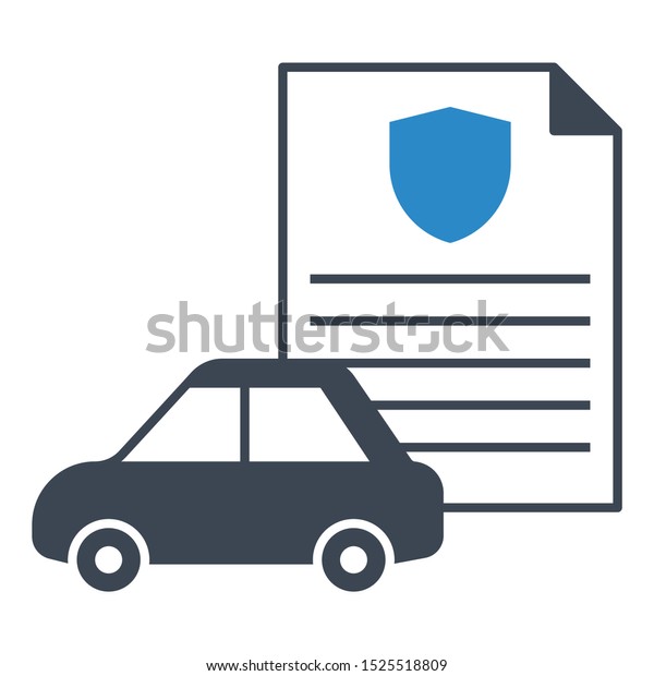 Auto Repair insurance Bill Vector, Asset financial\
protection Concept Icon
