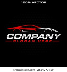 Auto repair logo template design. Vector