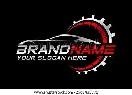 Auto repair logo template design template. vector logo