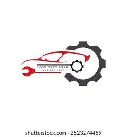 Diseño de ilustración de icono de Vector de Plantilla de logotipo de reparación automática 