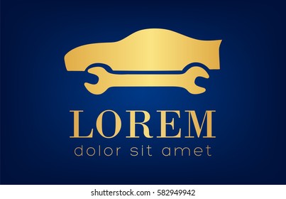 Auto repair logo vector. Car logo.