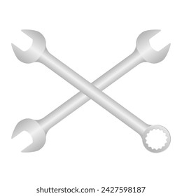 Auto Repair. Repair Service Logo Symbol. Vector Illustration.  