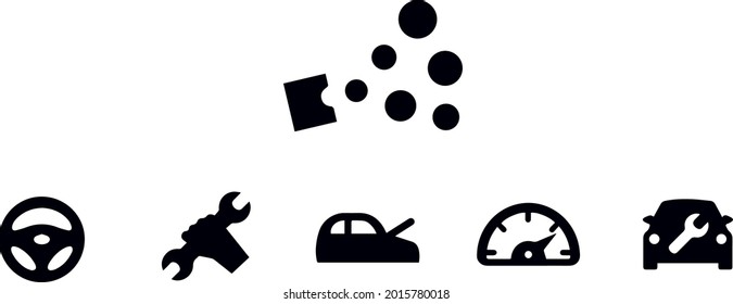 Auto Repair Shop Icons vector design 