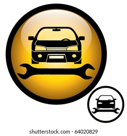 Auto Repair Shop Sign. Vector Illustration.