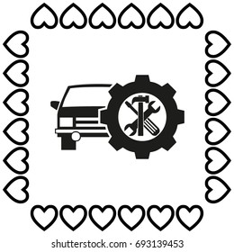 auto repair vector icon