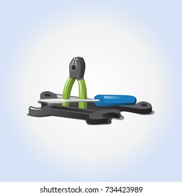 Auto repair vector icon or illustration