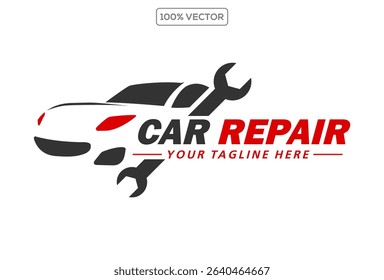 auto repair vector logo badge emblem design template 