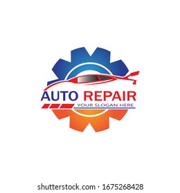 Auto Repairing Logo Vector. Automotive and Transportation Logo template