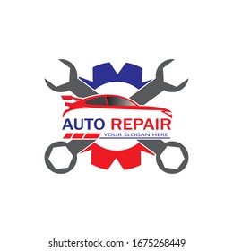 Auto Repairing Logo Vector. Automotive and Transportation Logo template